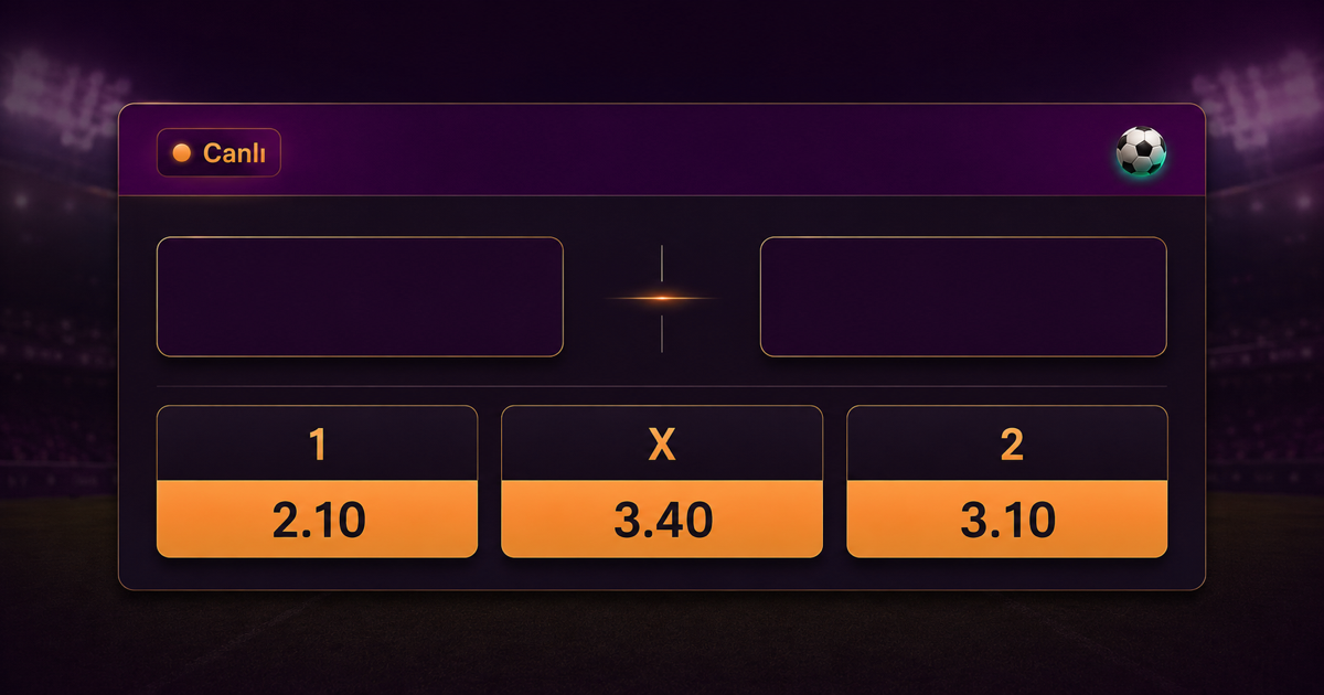 Lüx Casino canlı spor bahisleri oran tablosu